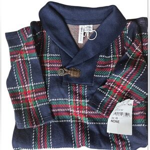New Janie and Jack Navy Plaid One Piece size 3-6